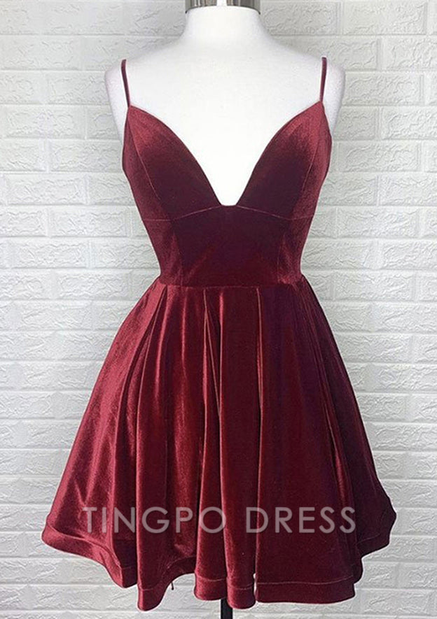 TingPo Wholesale Stunning A-line Charmeuse Short/Mini Homecoming Dress